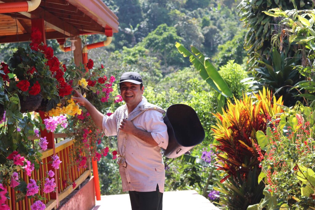 visite de la ferme de café d'Ariel, Ferme de café chez l'habitant , ferme de café colombie